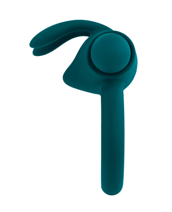 Playboy Pleasure Bunny Buzzer Cock Ring - Deep Teal - Image 5