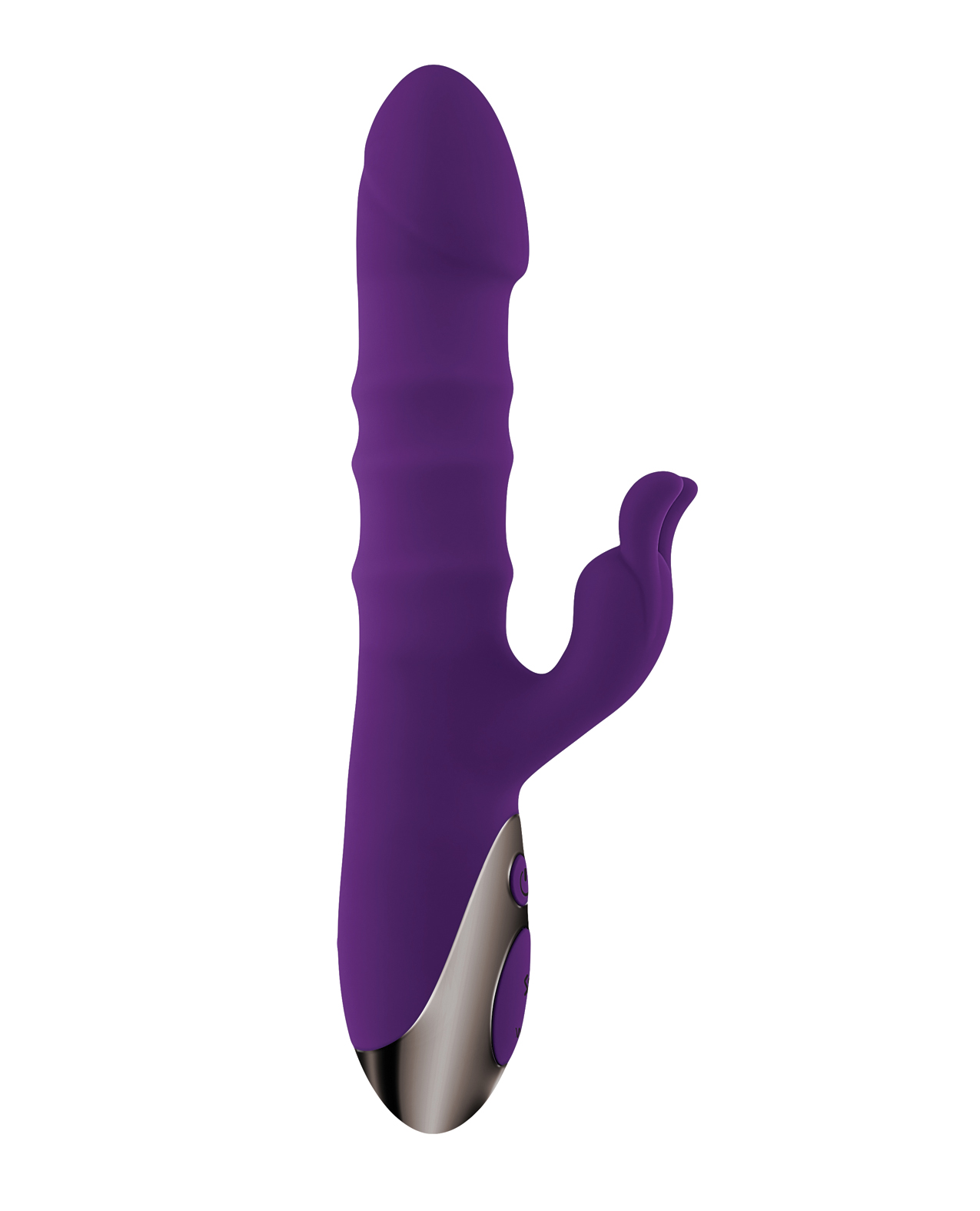 Playboy Pleasure Hop To It Rabbit Vibrator - Acai - Image 4