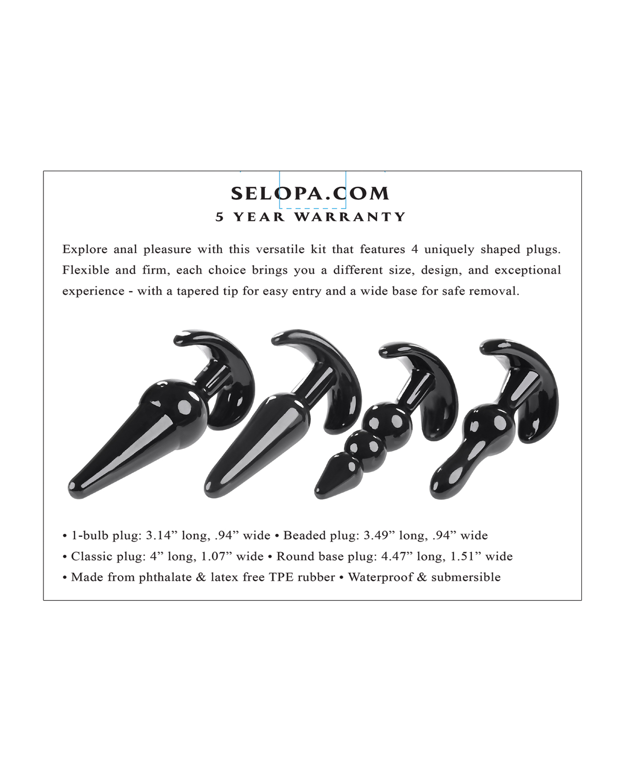 Selopa Intro to Plugs - Black - Image 5