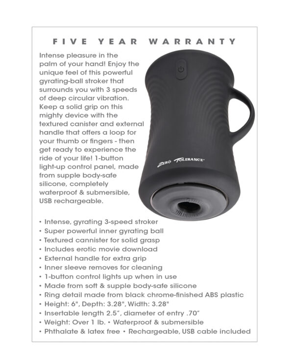Zero Tolerance Gyro Stroke - Black - Image 5