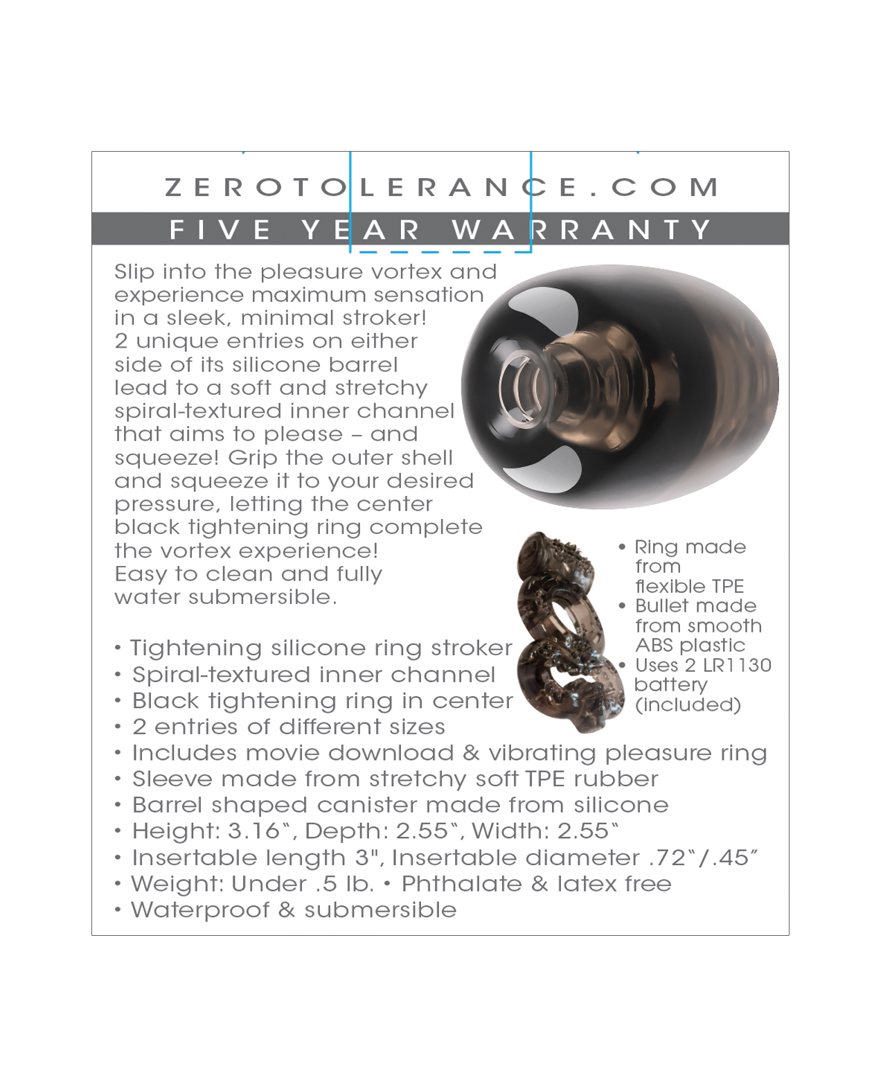 Zero Tolerance Stroke To Go - Black - Image 5