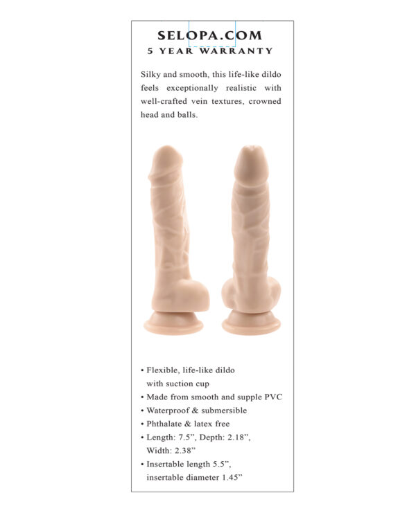Selopa 6" Lifelike Dildo - Light - Image 5