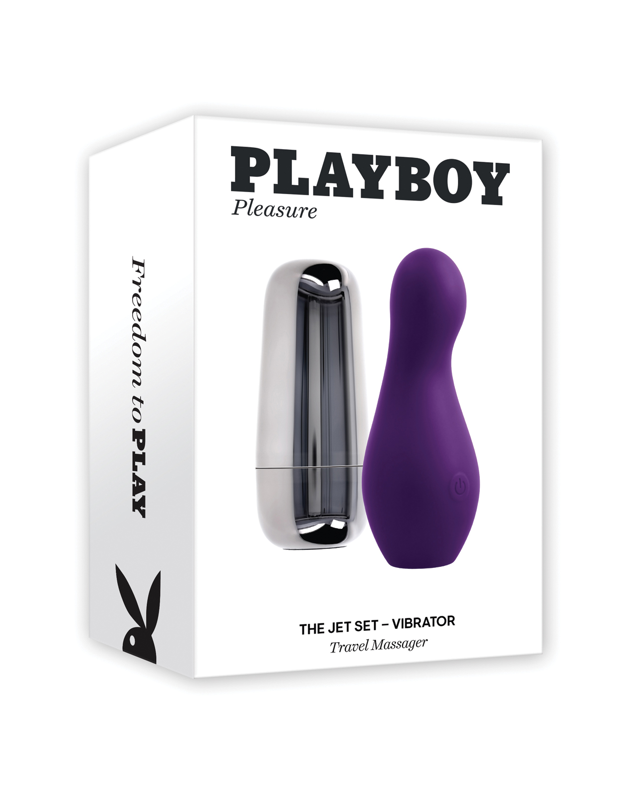Playboy Pleasure The Jet Set Vibrator - Acai/Silver