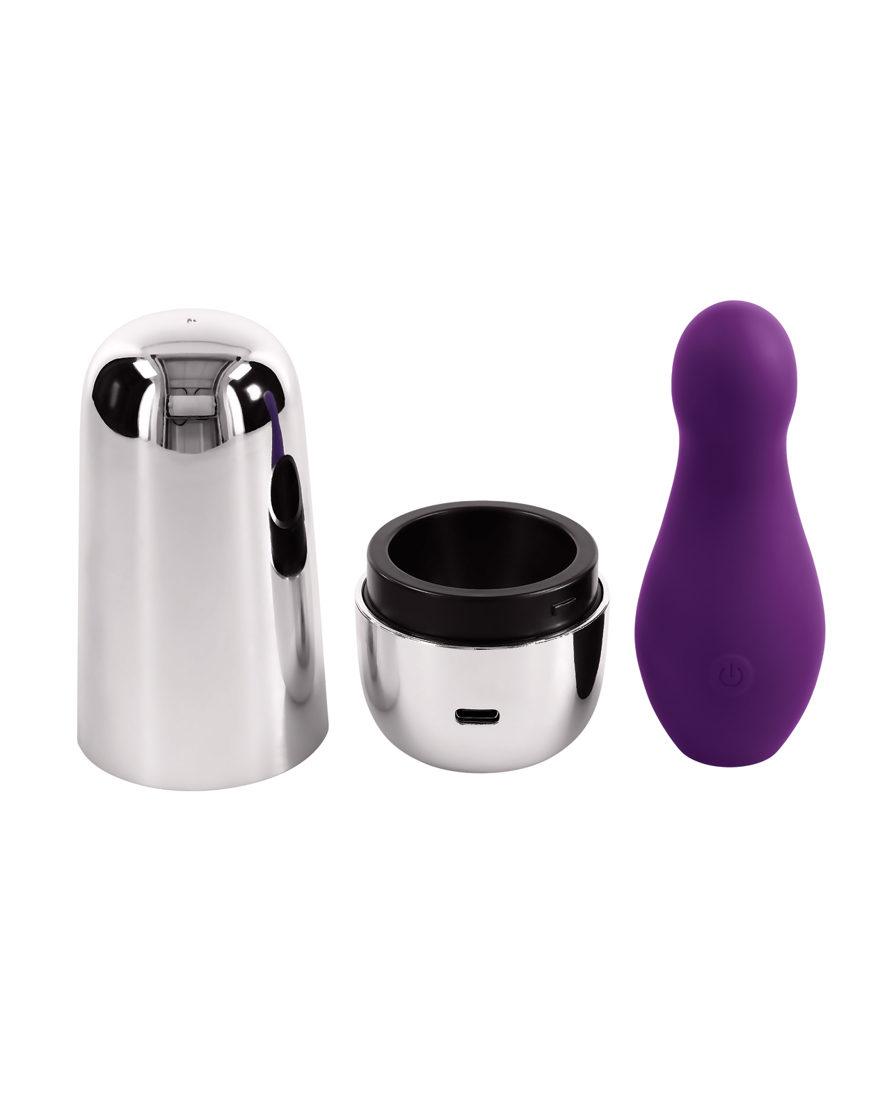 Playboy Pleasure The Jet Set Vibrator - Acai/Silver - Image 4