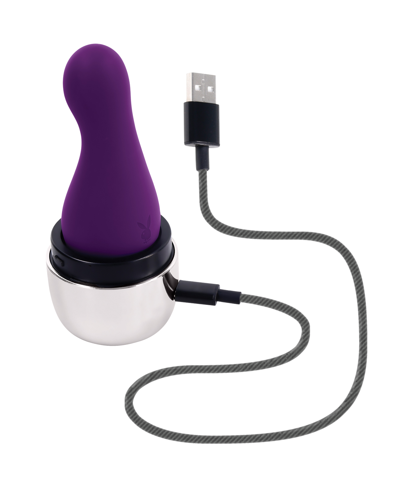 Playboy Pleasure The Jet Set Vibrator - Acai/Silver - Image 5