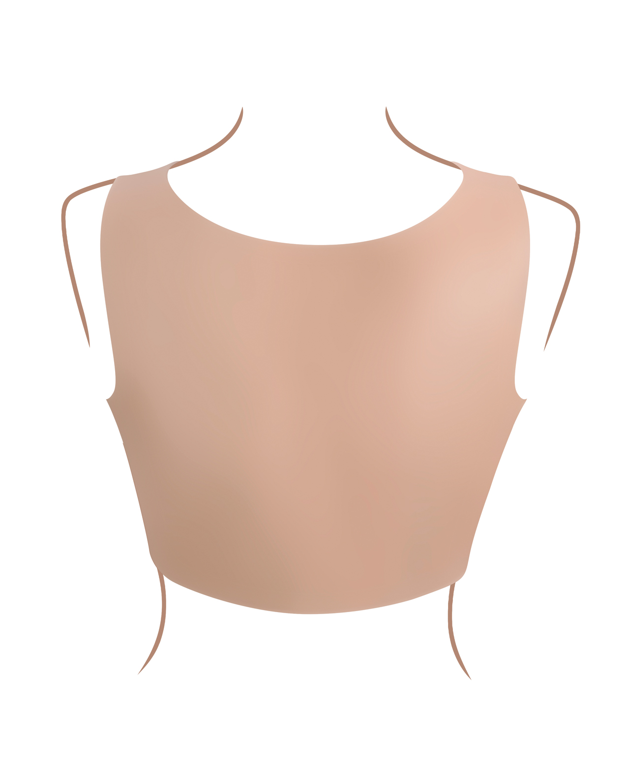 Gender X Realistic Undergarments Plate D-Cup - Light - Image 4