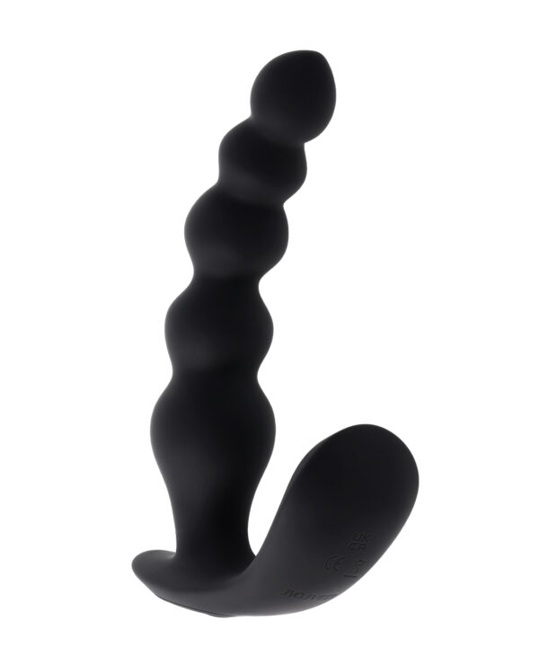 Evolved Bead Me Up Curved Anal Vibrator w/Remote Control - Black - Image 2