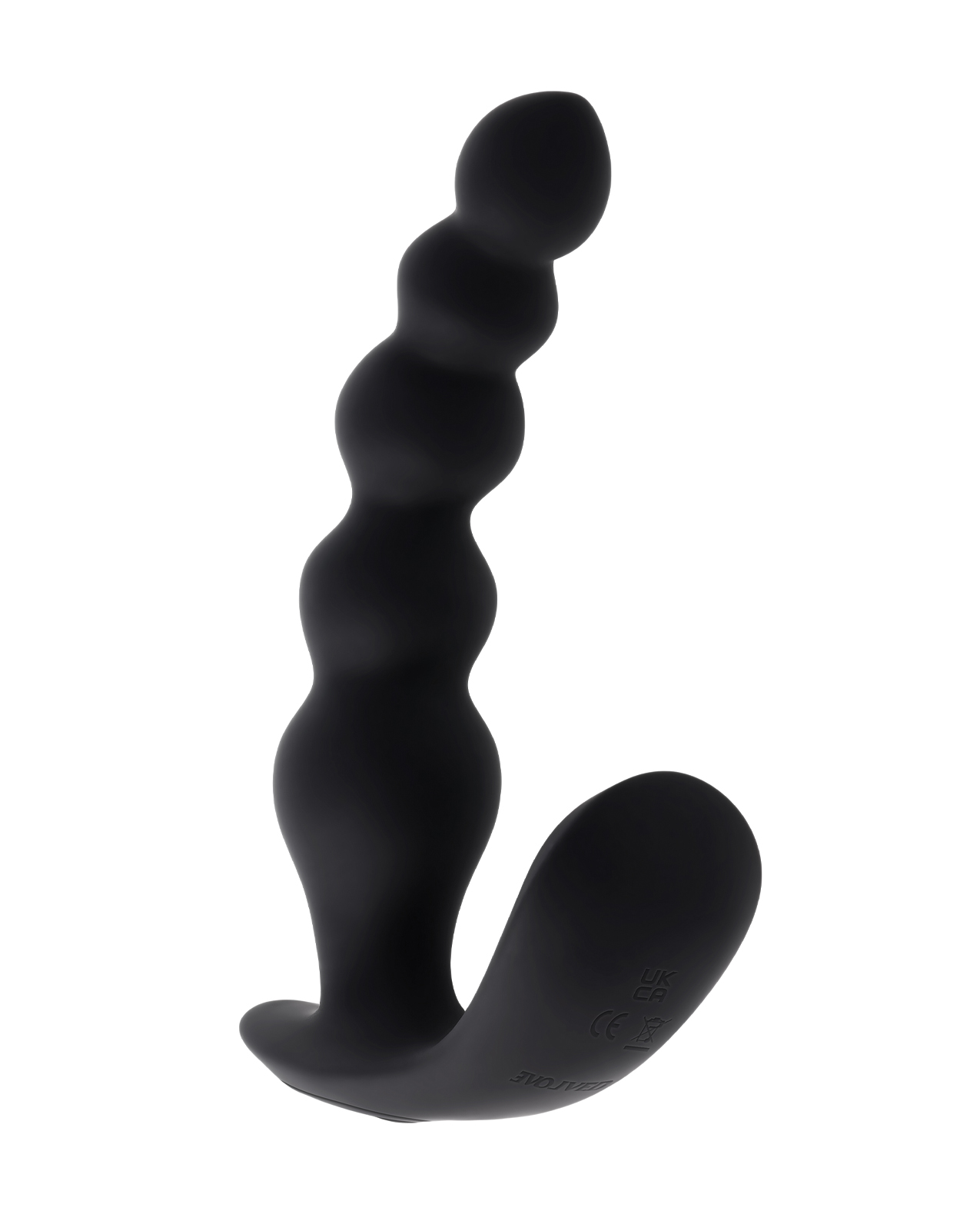 Evolved Bead Me Up Curved Anal Vibrator w/Remote Control - Black - Image 2