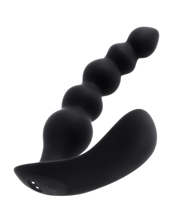 Evolved Bead Me Up Curved Anal Vibrator w/Remote Control - Black - Image 5