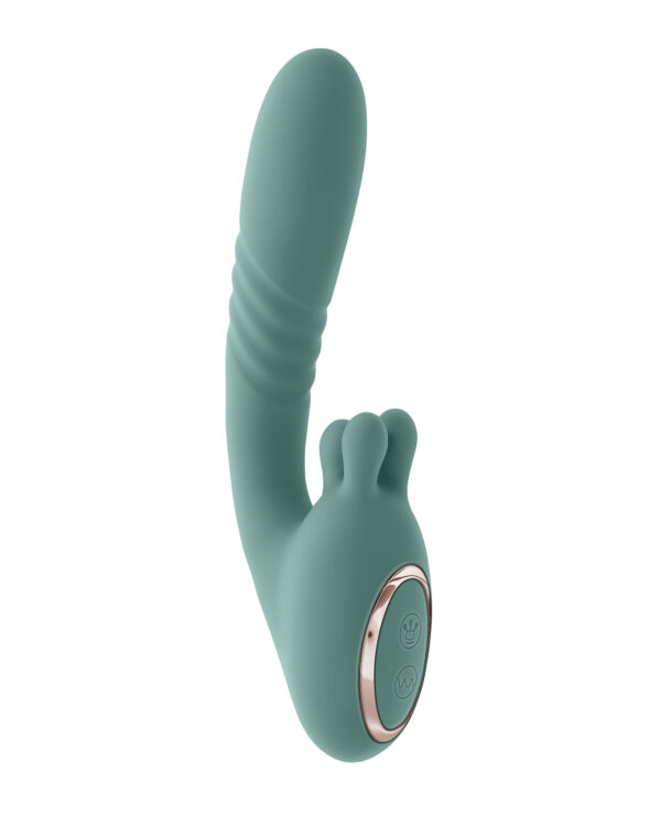 Evolved Thrust into Ecstasy Thrusting Rabbit Vibrator - Mint - Image 2