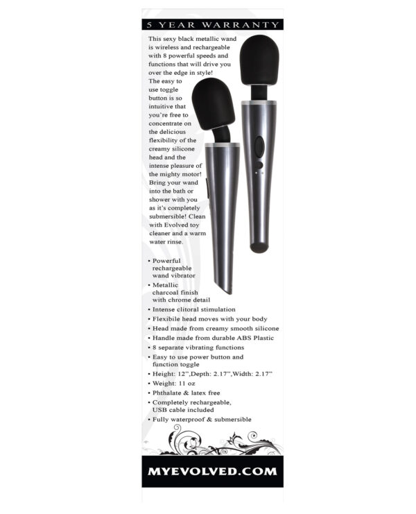 Evolved Mighty Metallic Wand - Gray/Black - Image 2