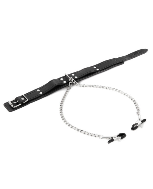 Sex & Mischief Nipple Clamps w/Collar - Image 5