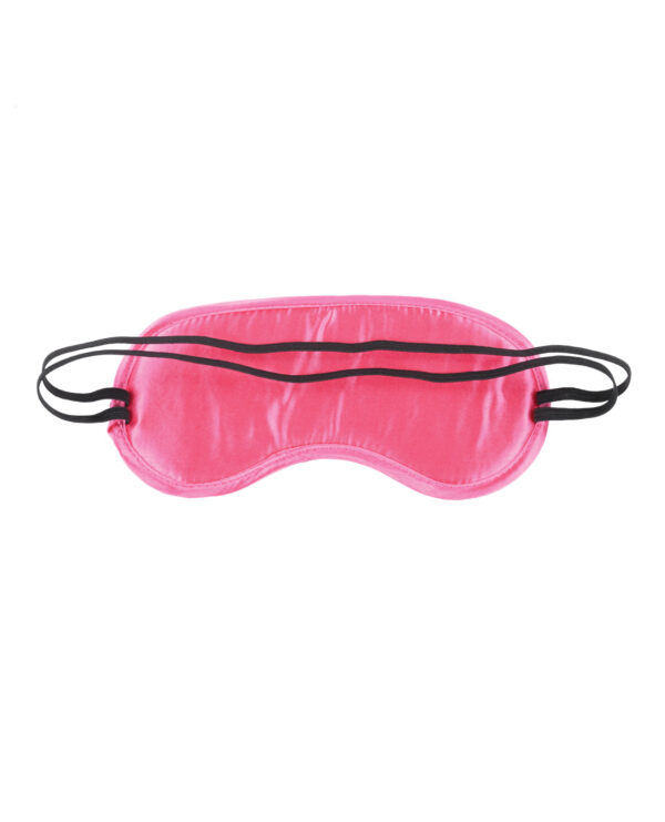 Sex & Mischief Satin Blindfold - Hot Pink - Image 3