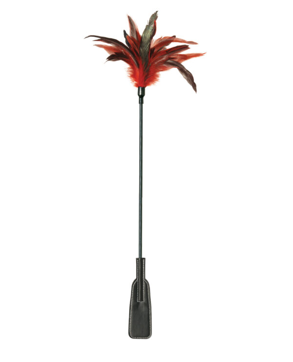 Sex & Mischief Feather Slapper - Red/Black Feathers - Image 2