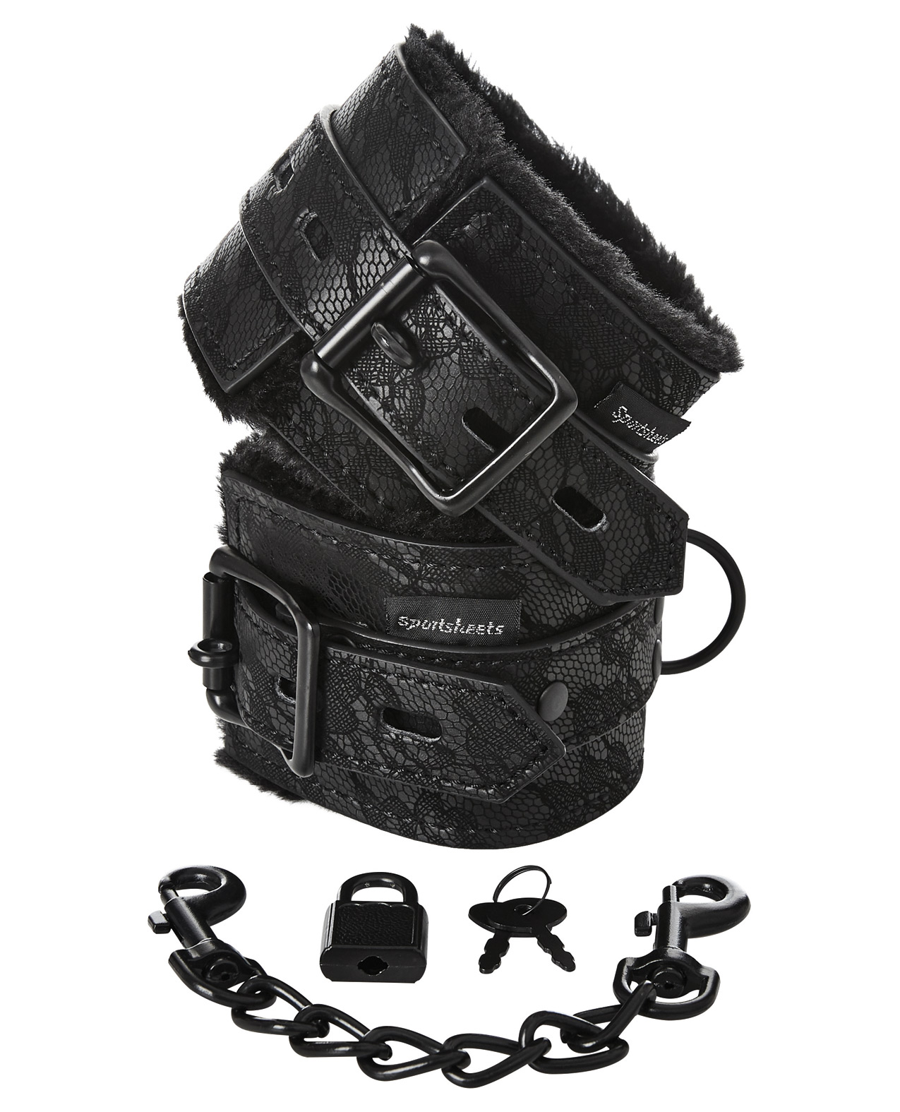 Sincerely Lace Fur Lined Handcuffs - Image 2