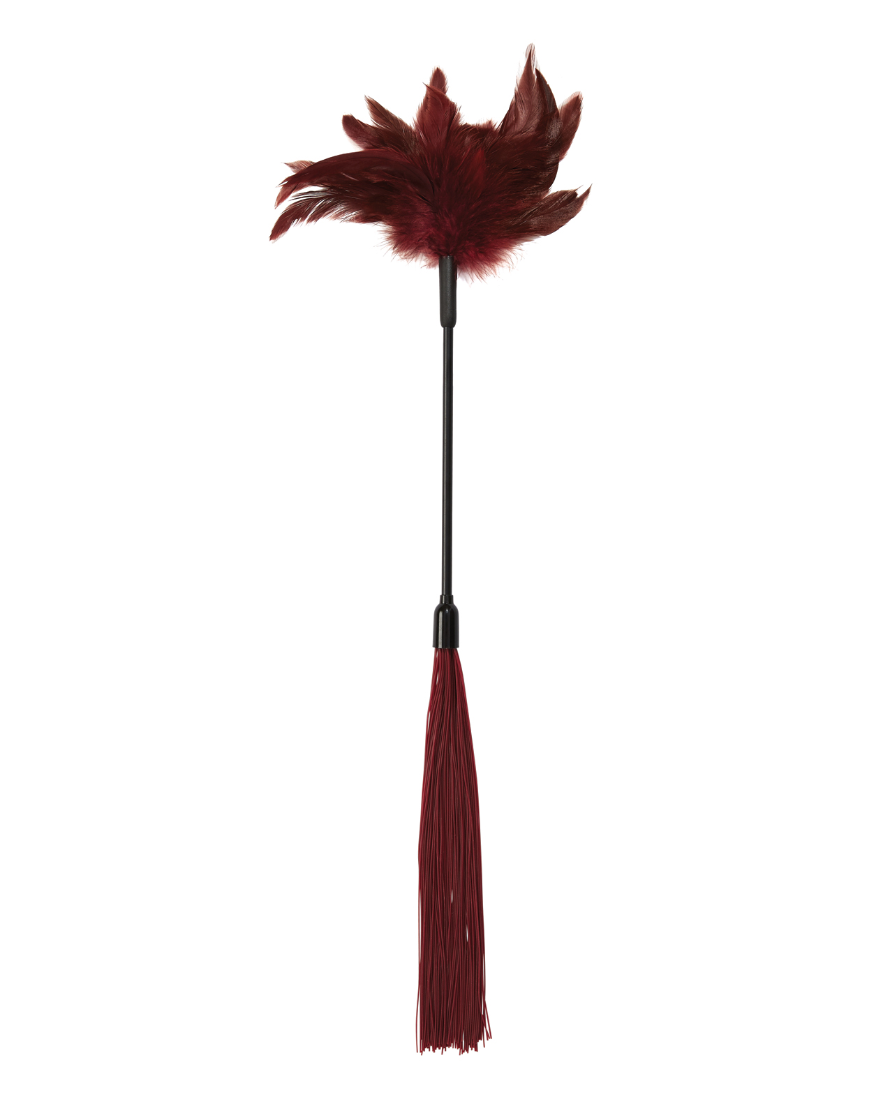 Sex & Mischief Enchanted Feather Tickler - Burgundy - Image 2