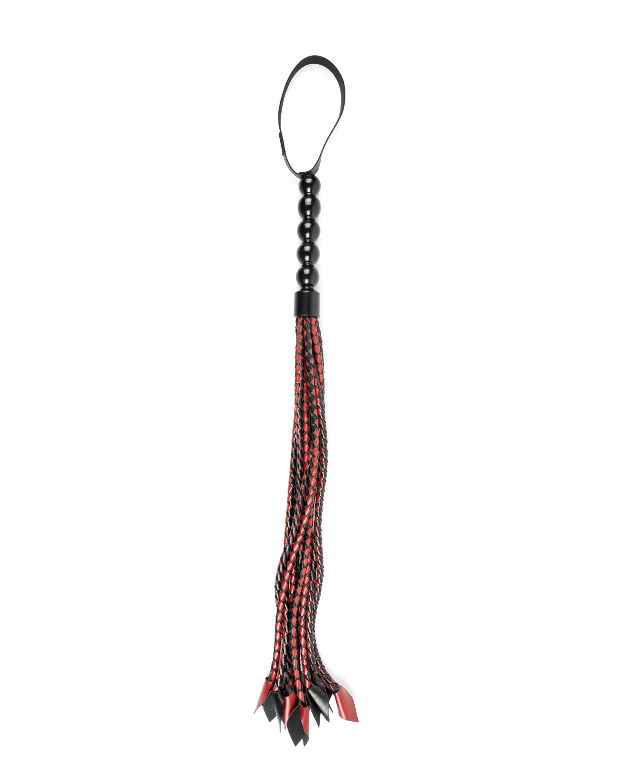 Saffron Braided Flogger - Red/Black - Image 2