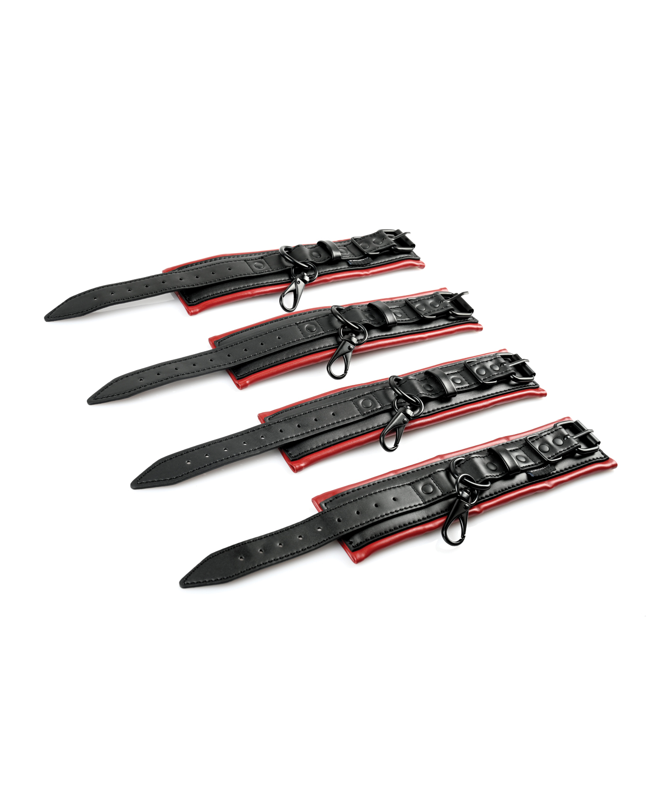 Saffron Spreader Bar & Cuff Set - Red/Black - Image 4