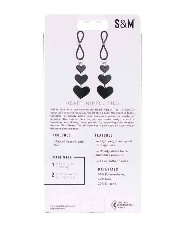 Sex & Mischief Heart Nipple Ties - Image 5