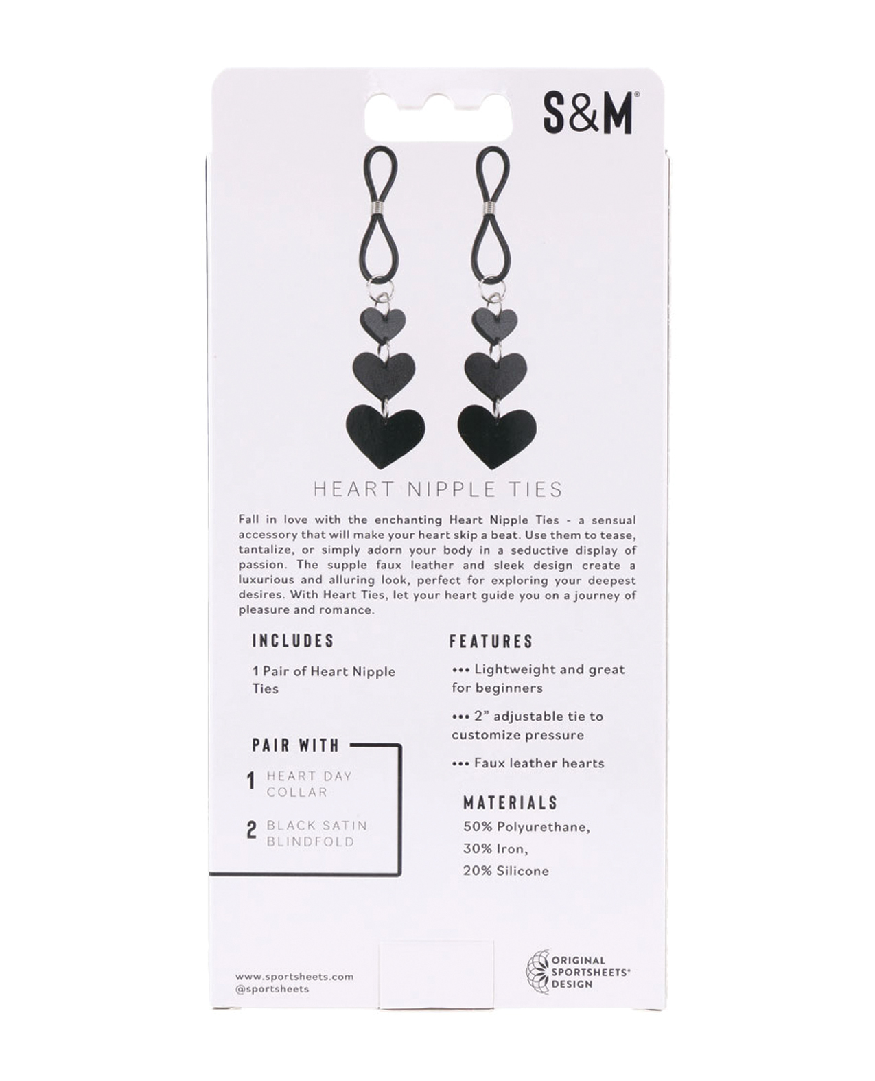 Sex & Mischief Heart Nipple Ties - Image 5