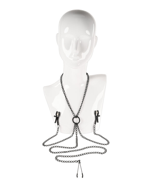 Saffron Chain Nipple to Clit Set - Black - Image 4