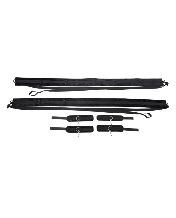 Sportsheets No Matter Where Adjustable Bondage Restraint System - Black - Image 2