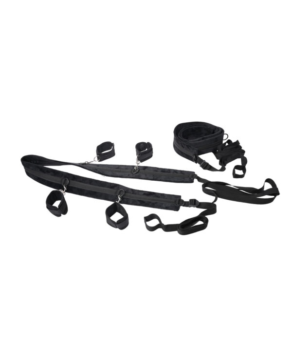 Sportsheets No Matter Where Adjustable Bondage Restraint System - Black - Image 3