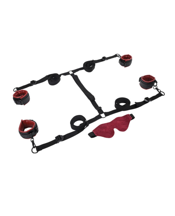Saffron Under the Bed Adjustable Restraint System - Black and Red - Image 3