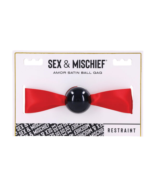 Sex & Mischief Amor Satin Ball Gag - Image 2