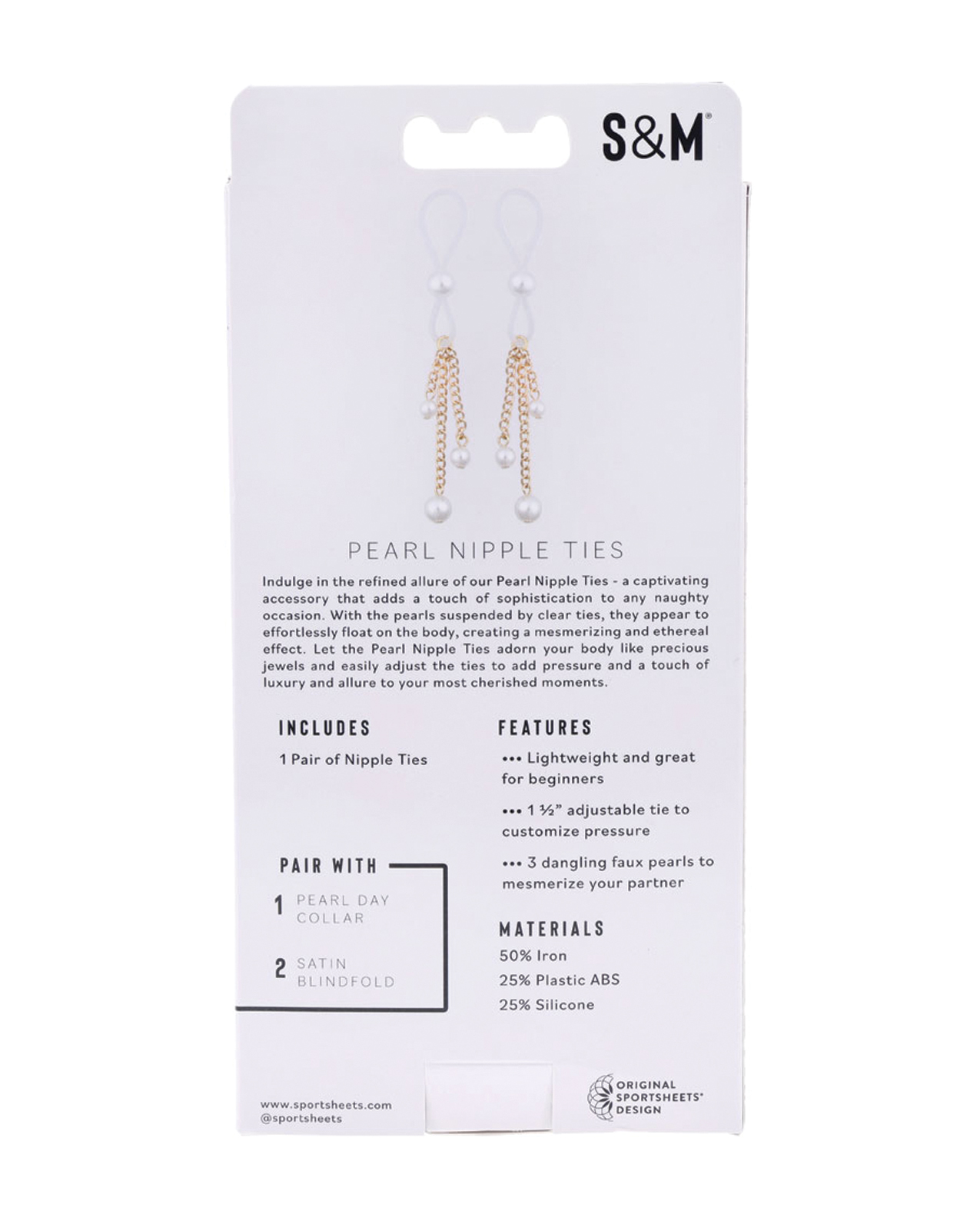 Sex & Mischief Pearl Nipple Ties - Image 4