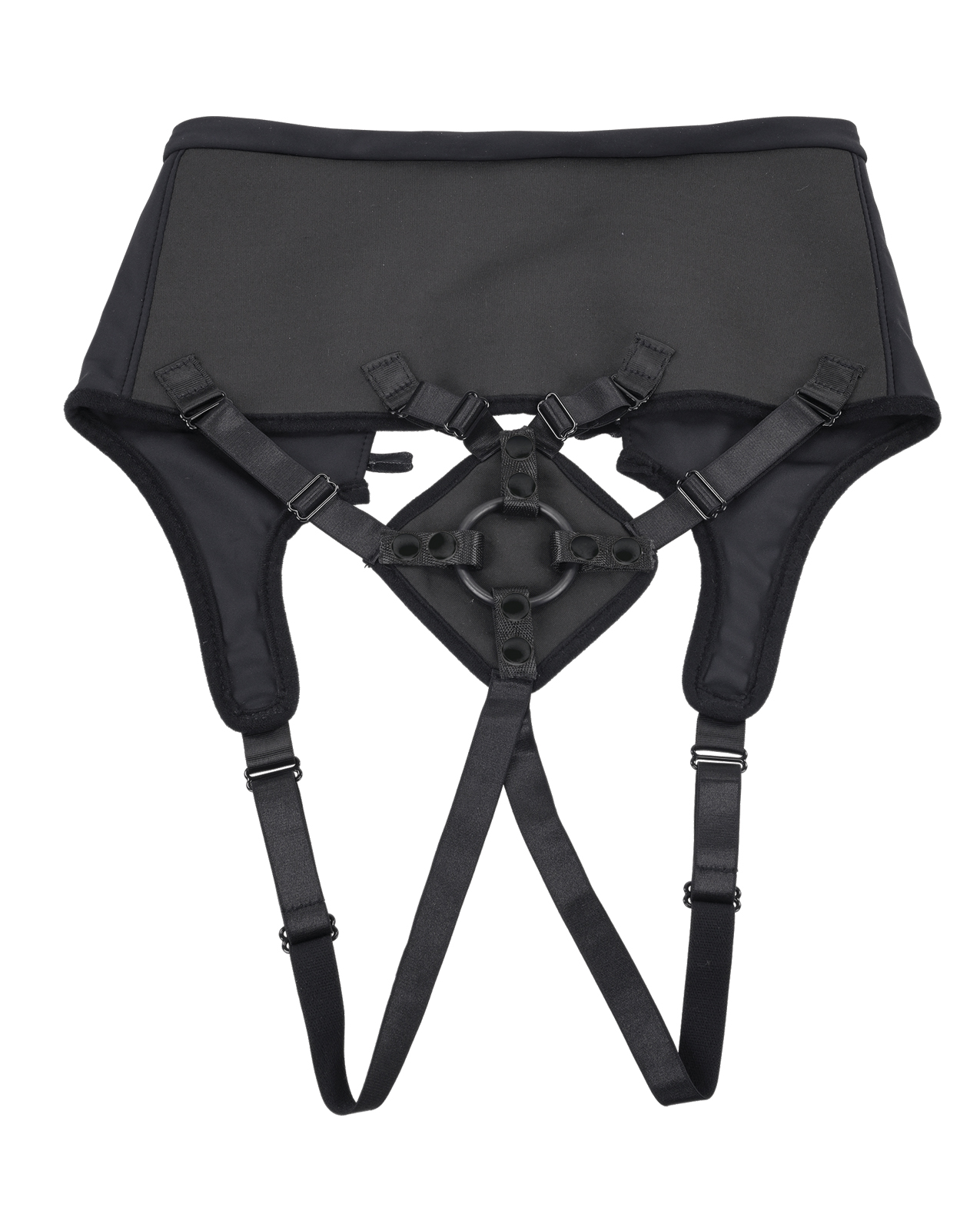 Sportsheets High Waisted Strap-On Corset - Black - Image 2