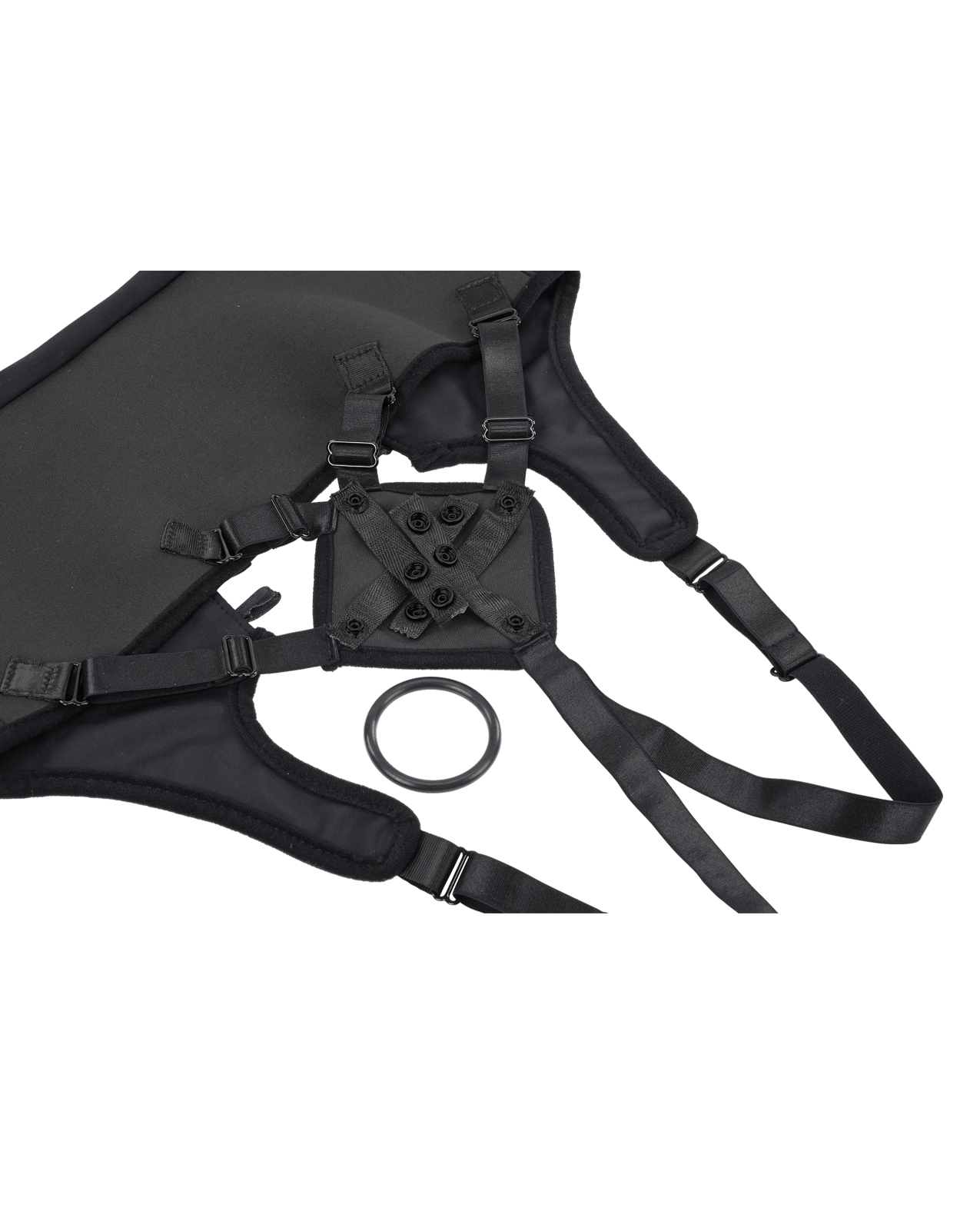 Sportsheets High Waisted Strap-On Corset - Black - Image 3