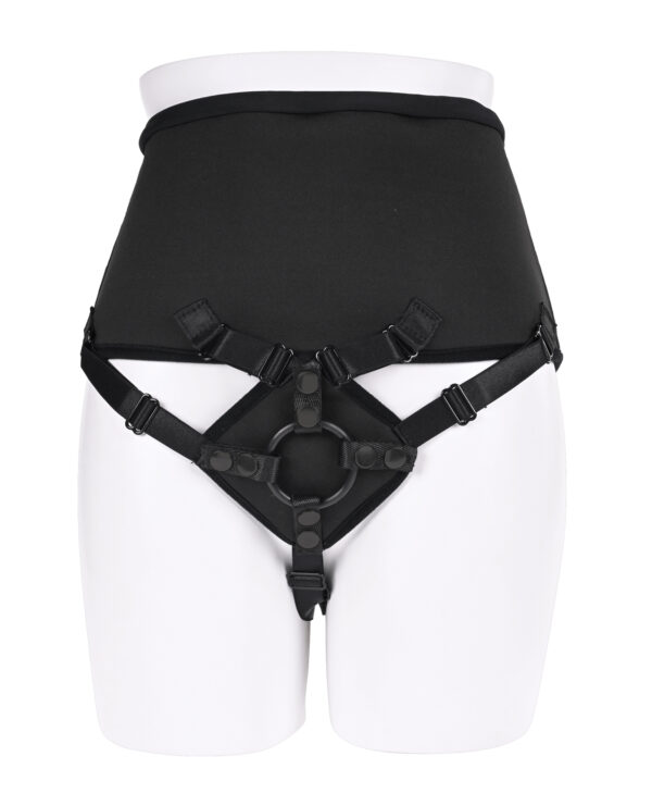 Sportsheets High Waisted Strap-On Corset - Black - Image 4
