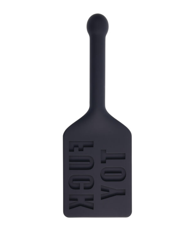 Edge FUCK TOY Silicone Paddle - Black - Image 2
