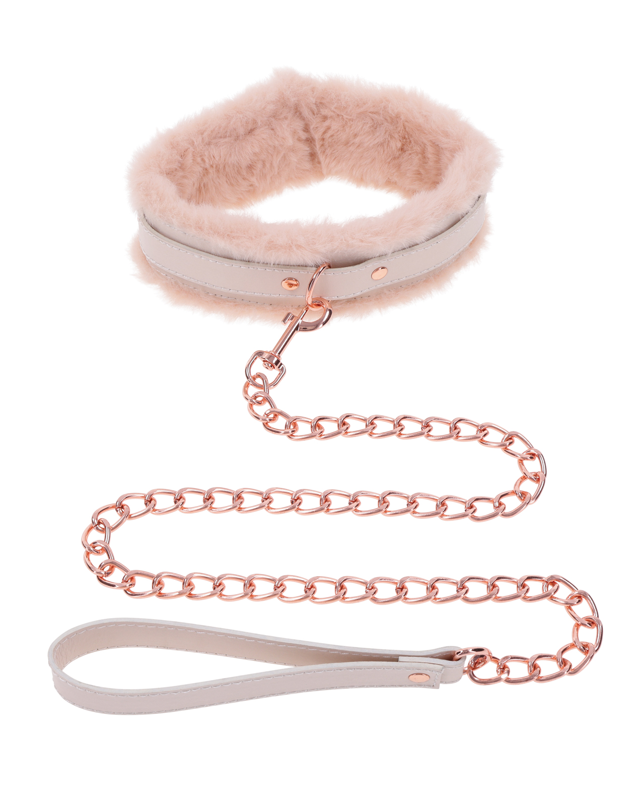 Sex & Mischief Peaches 'n CreaMe Fur Collar & Leash - Image 2