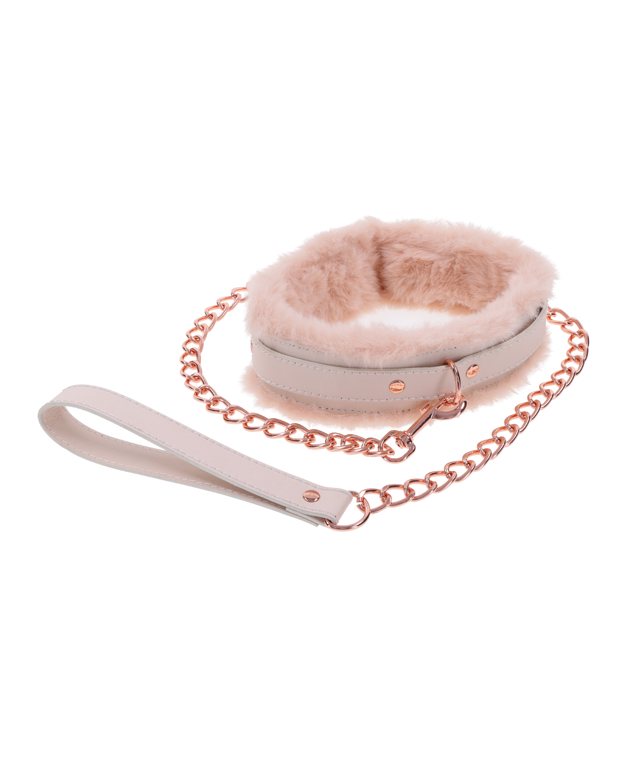 Sex & Mischief Peaches 'n CreaMe Fur Collar & Leash - Image 3