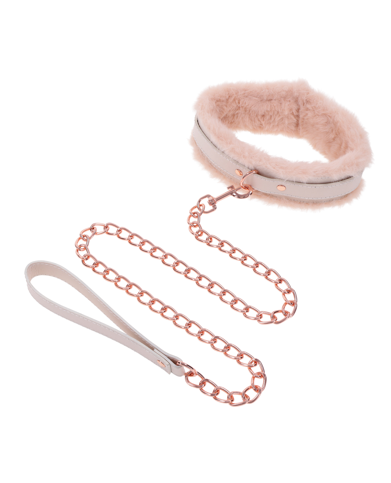 Sex & Mischief Peaches 'n CreaMe Fur Collar & Leash - Image 4