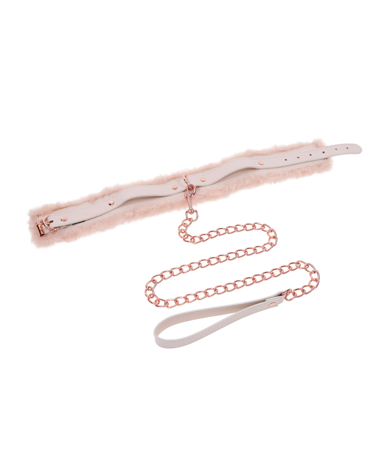 Sex & Mischief Peaches 'n CreaMe Fur Collar & Leash - Image 5