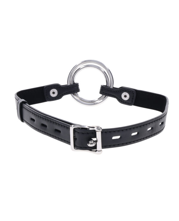 Edge Interchangeable Ring Gag - Black - Image 3