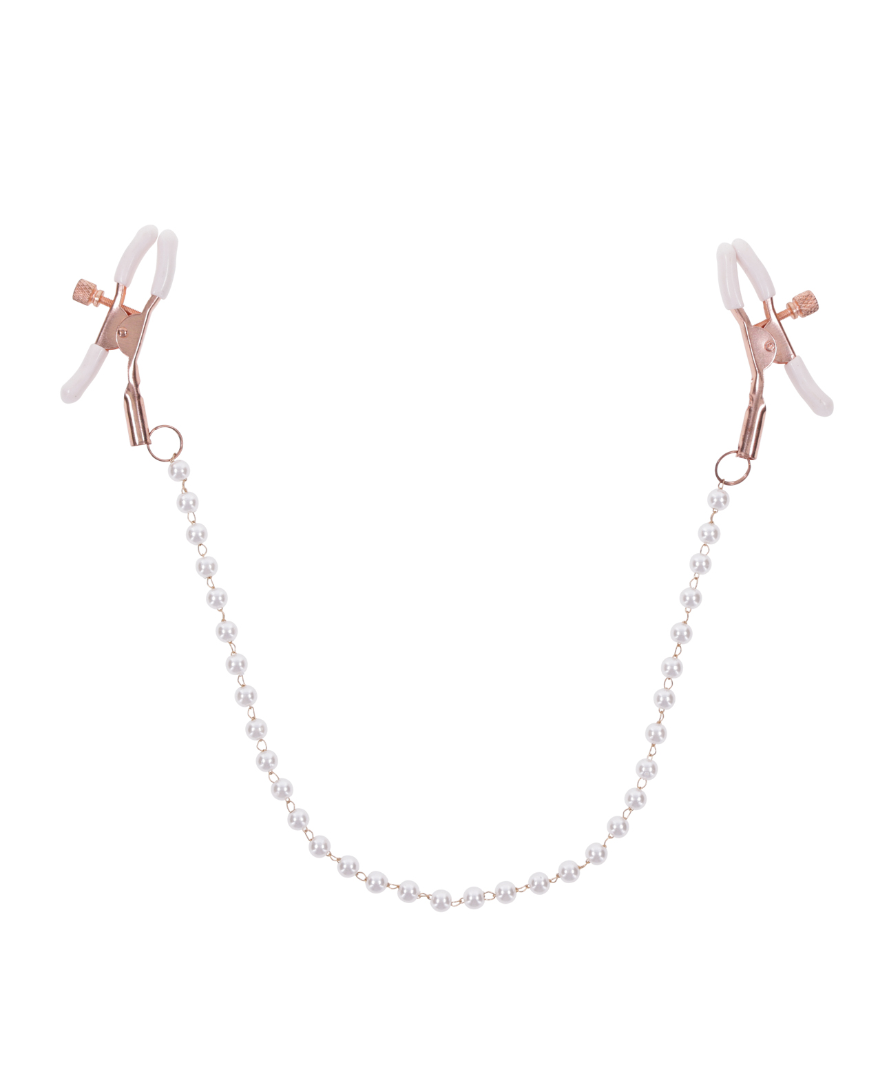 Sex & Mischief Peaches 'n CreaMe Pearl Nipple Clamps - Image 2