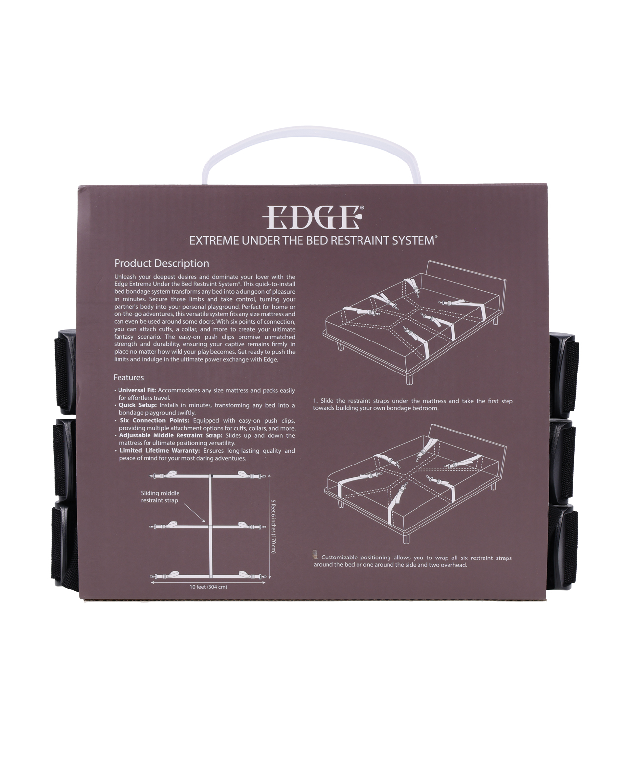 Edge Extreme Under the Bed Restraint System - Black - Image 5