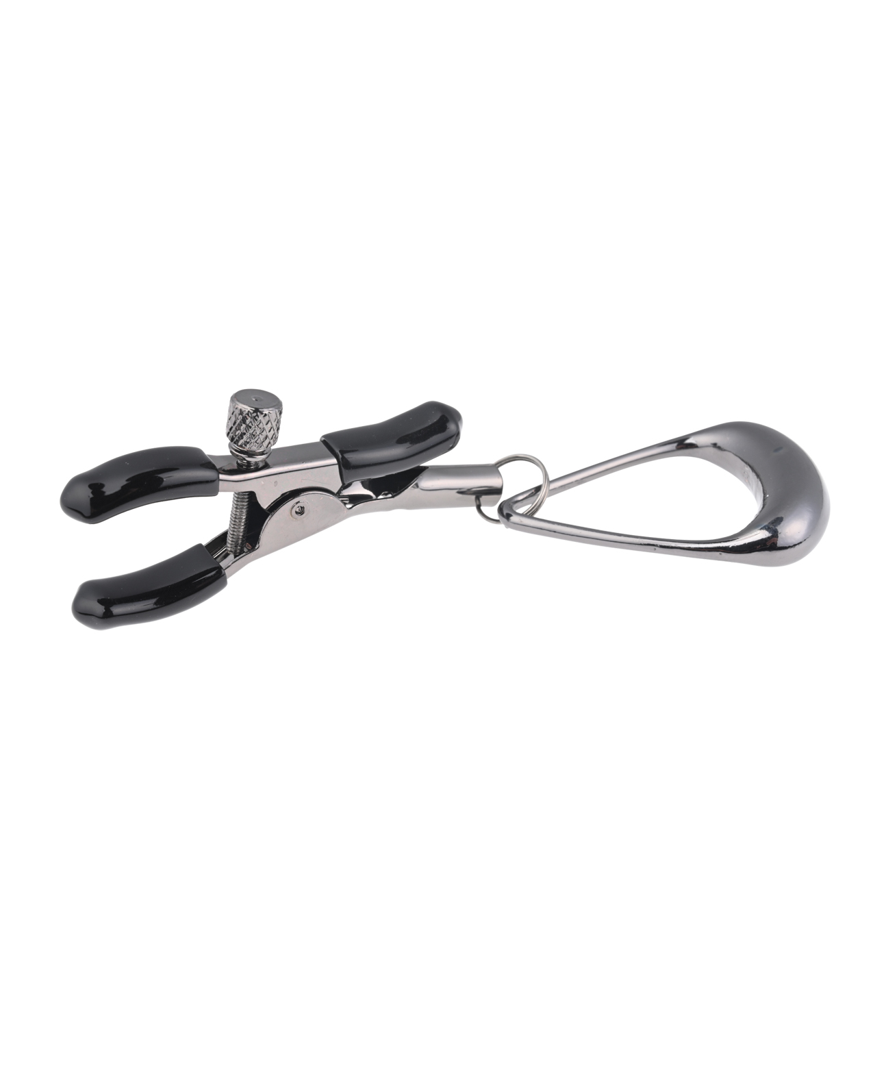 Sportsheets Velvet Noir Tuggable Nipple Clamps - Black - Image 3