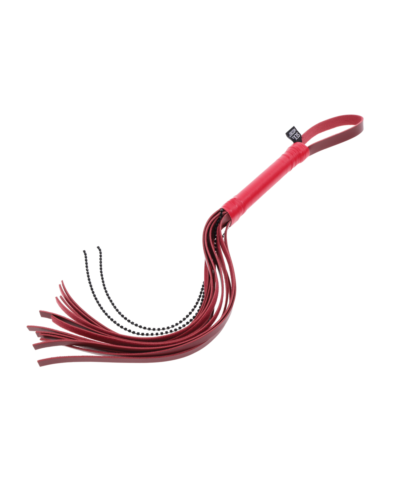 Sex & Mischief Ex's & Oh's Crystal Flogger - Red - Image 5