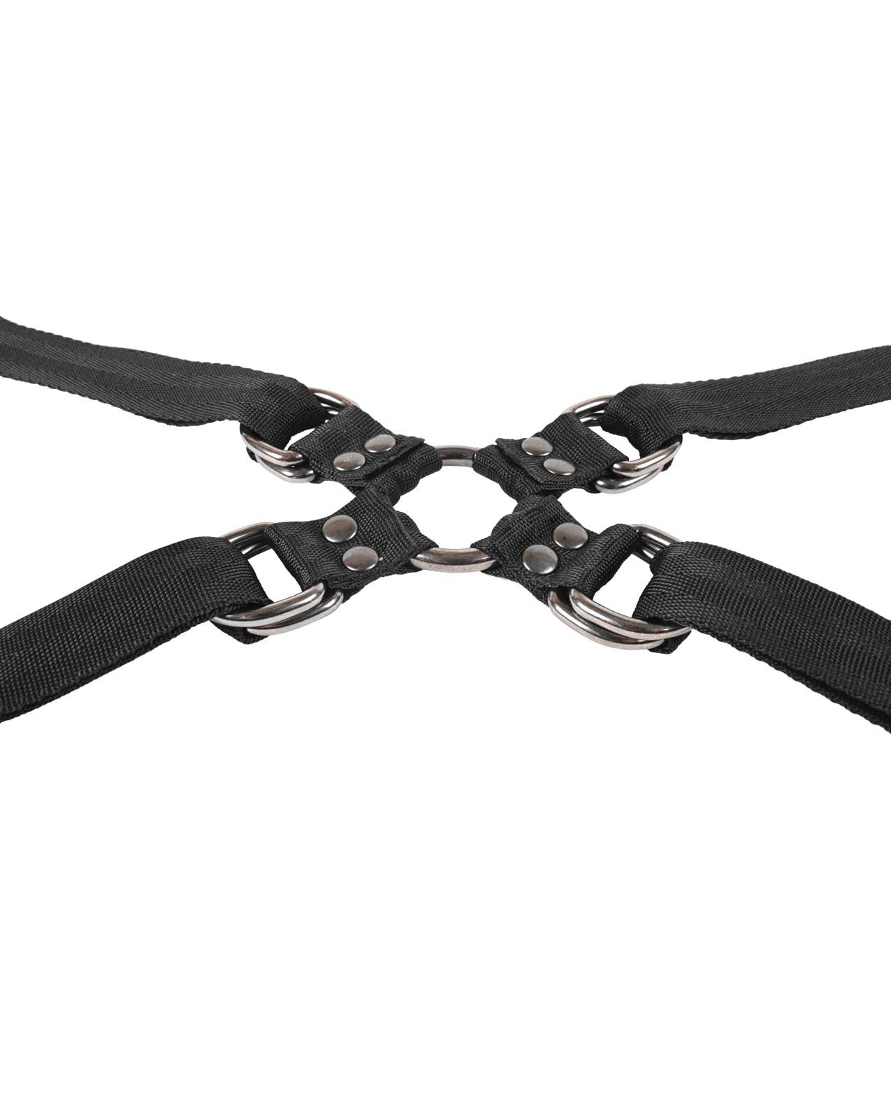 Sportsheets Velvet Noir Adjustable Hog Tie & Cuff Set - Black - Image 5