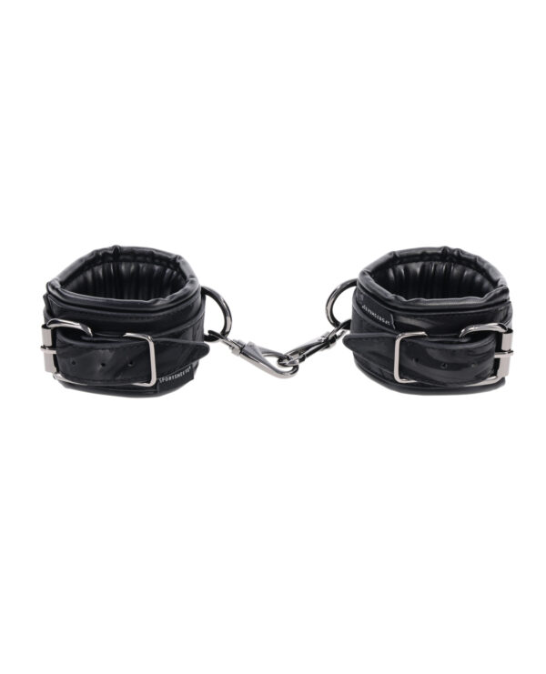 Sportsheets Velvet Noir Handcuffs - Black - Image 2