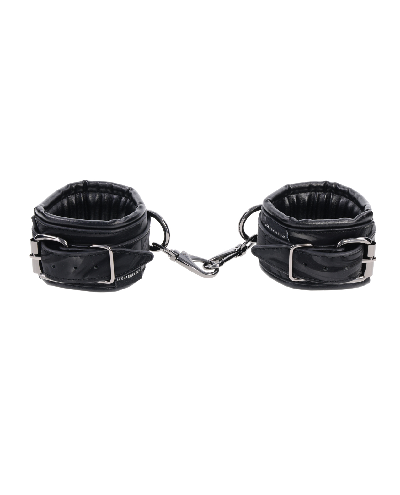 Sportsheets Velvet Noir Handcuffs - Black - Image 2
