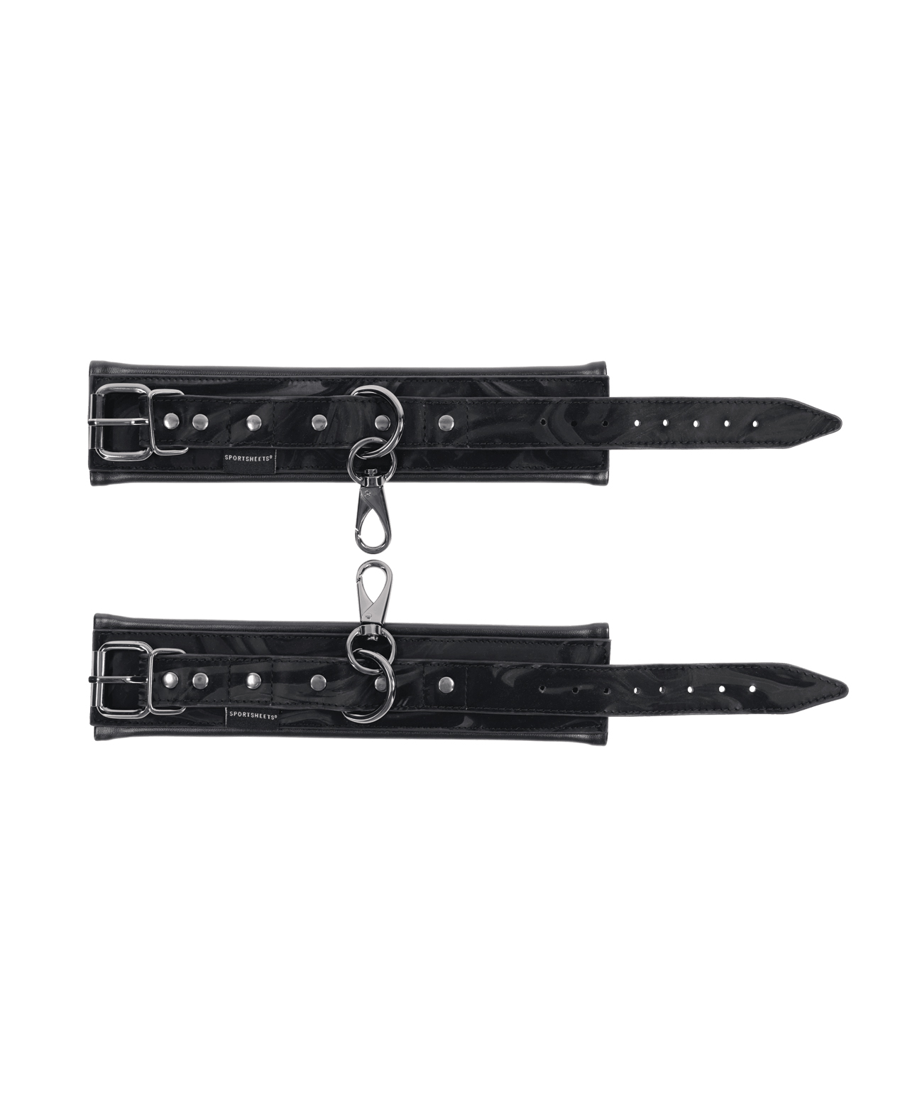 Sportsheets Velvet Noir Handcuffs - Black - Image 5