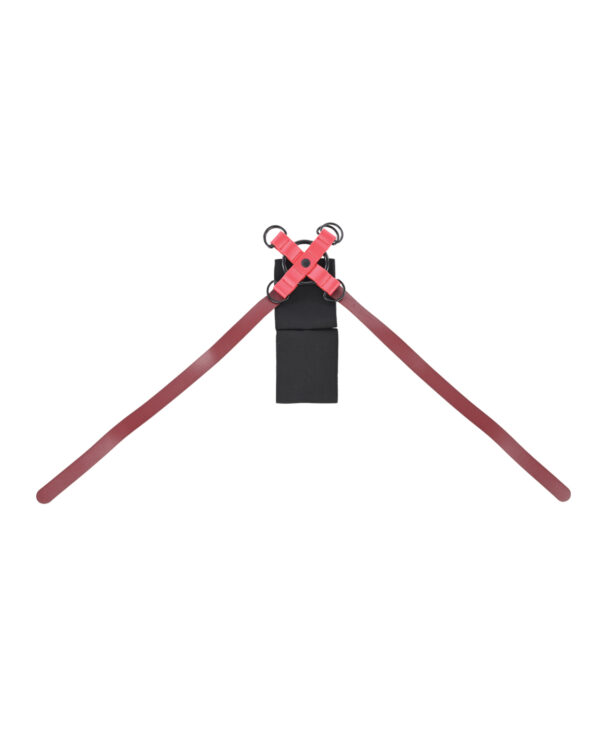 Sex & Mischief Ex's & Oh's Cross Cuffs - Red/Black - Image 3