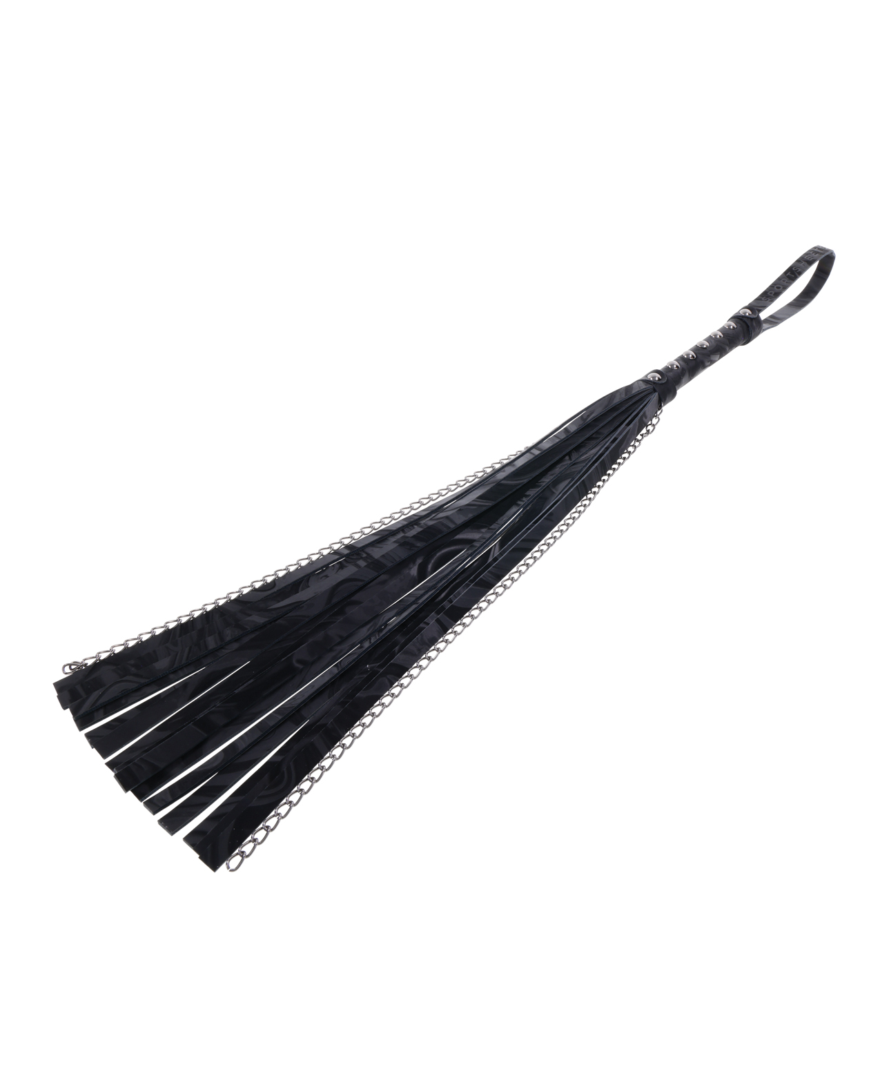 Sportsheets Velvet Noir Chain Flogger - Black - Image 5