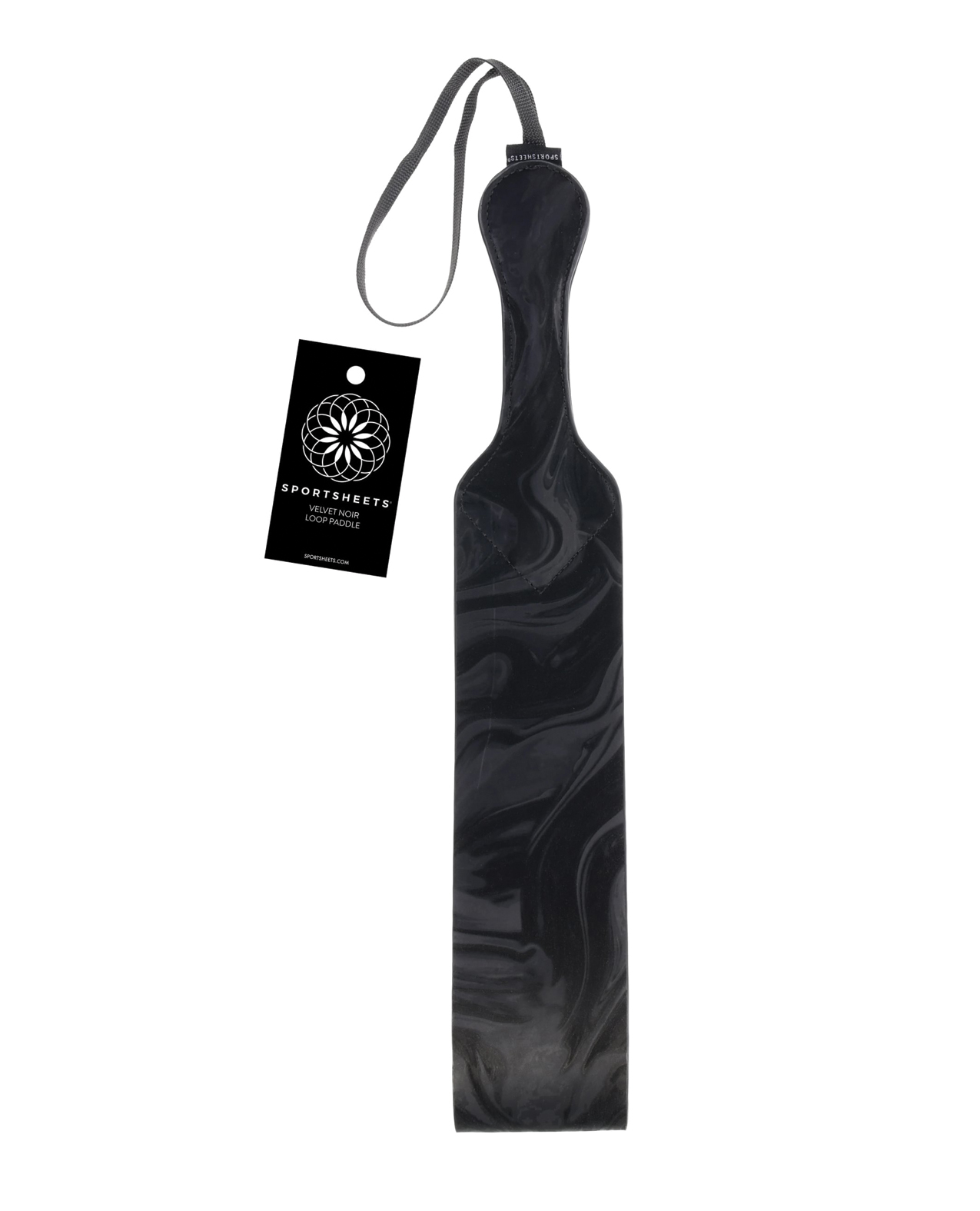 Sportsheets Velvet Noir Loop Paddle - Black
